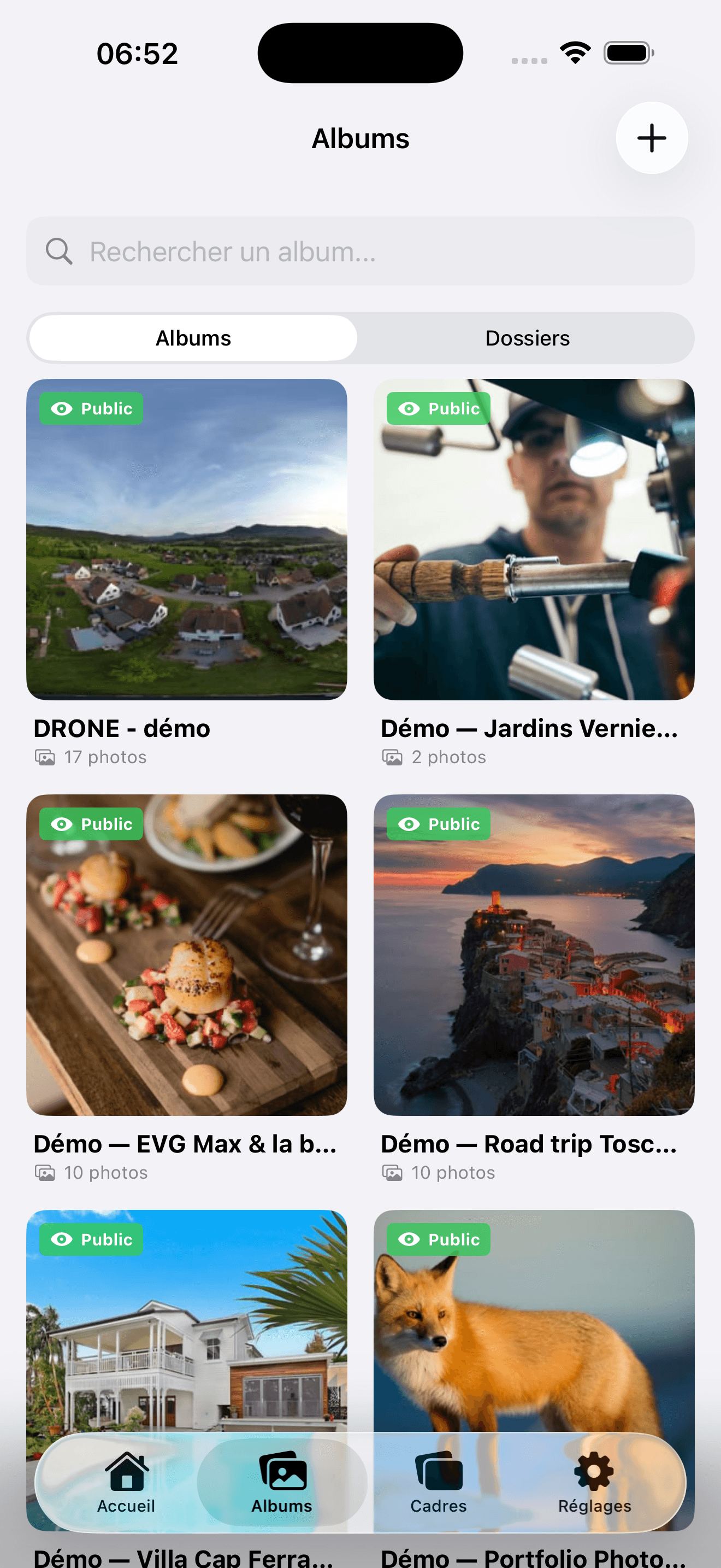 My albums — iPhone