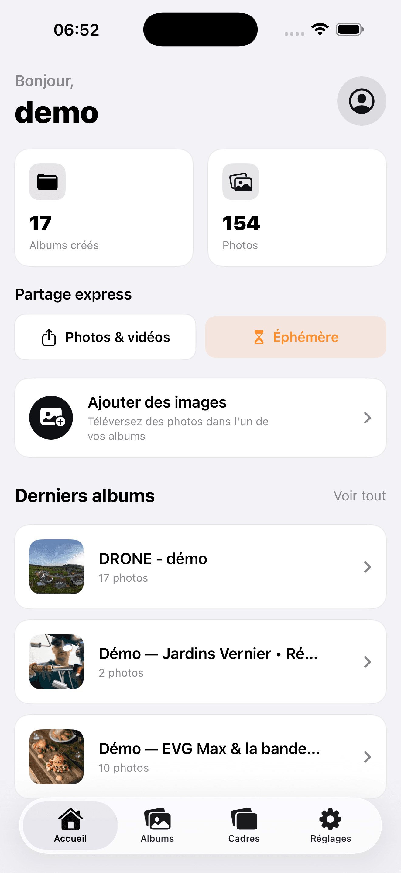 Dashboard — iPhone
