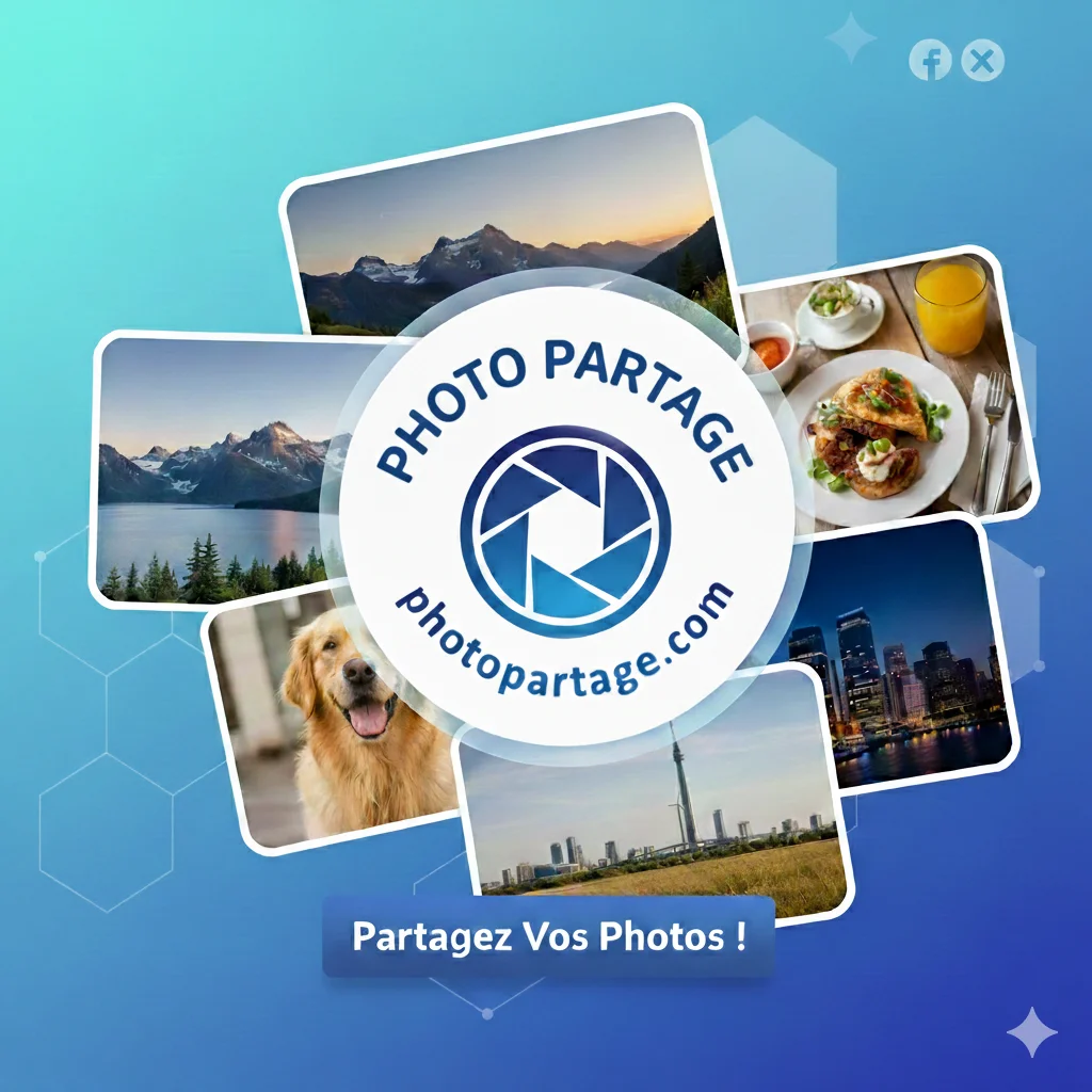 Interface PhotoPartage pour partager des albums en toute confidentialité